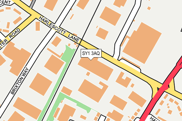 SY1 3AQ map - OS OpenMap – Local (Ordnance Survey) SY1 3AQ map - OS OpenMap – Local (Ordnance Survey)
