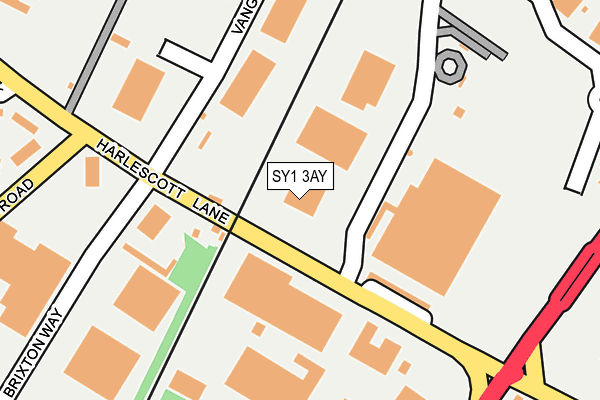 SY1 3AY map - OS OpenMap – Local (Ordnance Survey) SY1 3AY map - OS OpenMap – Local (Ordnance Survey)
