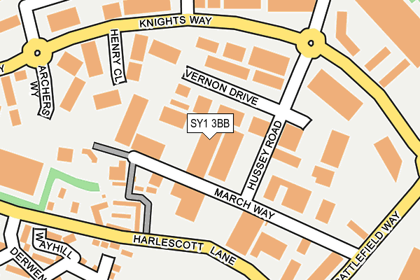 SY1 3BB map - OS OpenMap – Local (Ordnance Survey) SY1 3BB map - OS OpenMap – Local (Ordnance Survey)