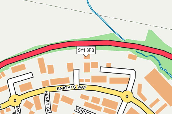 SY1 3FB map - OS OpenMap – Local (Ordnance Survey) SY1 3FB map - OS OpenMap – Local (Ordnance Survey)
