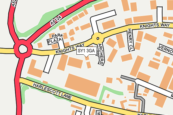 SY1 3GA map - OS OpenMap – Local (Ordnance Survey) SY1 3GA map - OS OpenMap – Local (Ordnance Survey)
