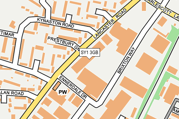 SY1 3GB map - OS OpenMap – Local (Ordnance Survey) SY1 3GB map - OS OpenMap – Local (Ordnance Survey)