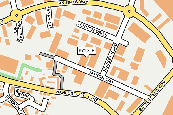 SY1 3JE map - OS OpenMap – Local (Ordnance Survey) SY1 3JE map - OS OpenMap – Local (Ordnance Survey)