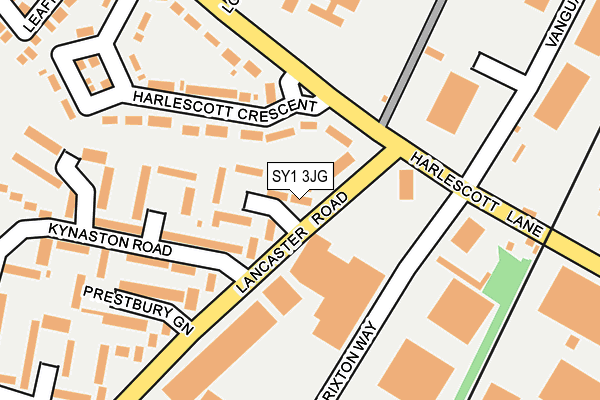 SY1 3JG map - OS OpenMap – Local (Ordnance Survey) SY1 3JG map - OS OpenMap – Local (Ordnance Survey)