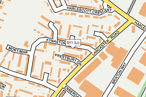 SY1 3JJ map - OS OpenMap – Local (Ordnance Survey) SY1 3JJ map - OS OpenMap – Local (Ordnance Survey)