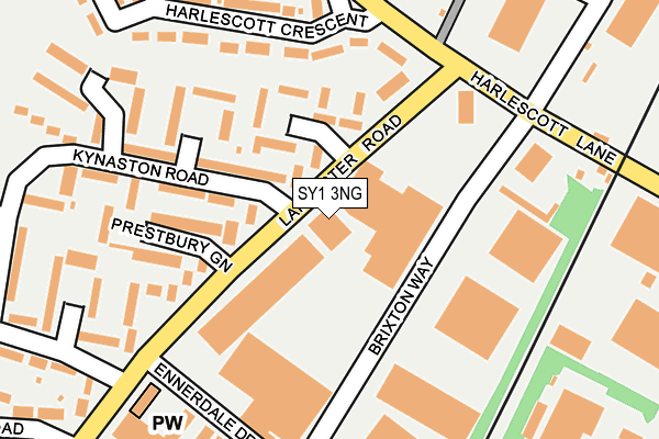 SY1 3NG map - OS OpenMap – Local (Ordnance Survey) SY1 3NG map - OS OpenMap – Local (Ordnance Survey)