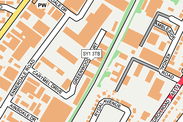SY1 3TB map - OS OpenMap – Local (Ordnance Survey) SY1 3TB map - OS OpenMap – Local (Ordnance Survey)