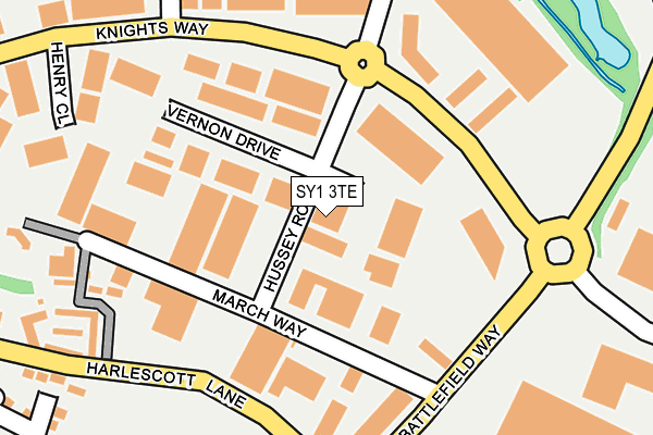 SY1 3TE map - OS OpenMap – Local (Ordnance Survey) SY1 3TE map - OS OpenMap – Local (Ordnance Survey)