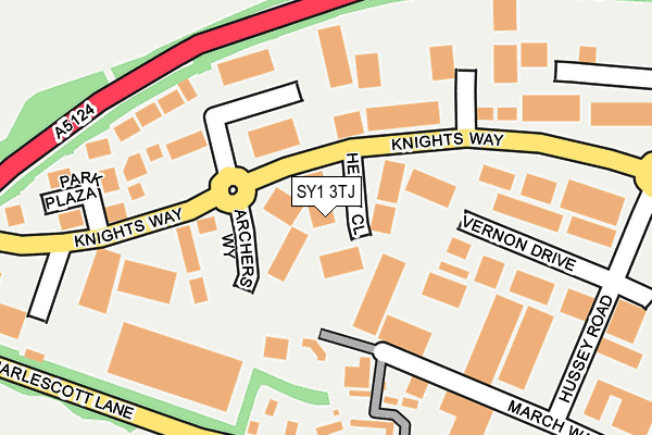SY1 3TJ map - OS OpenMap – Local (Ordnance Survey) SY1 3TJ map - OS OpenMap – Local (Ordnance Survey)