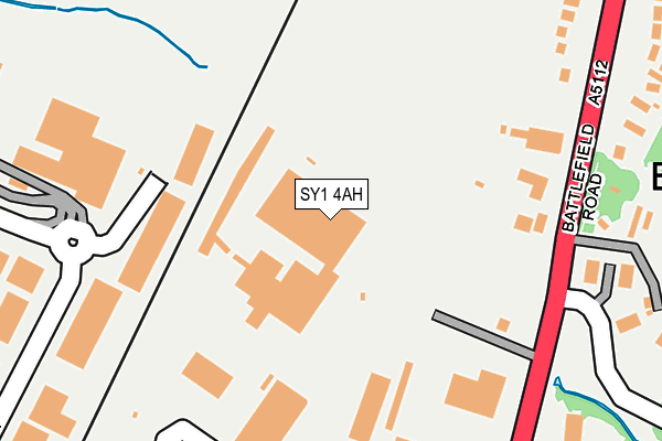 SY1 4AH map - OS OpenMap – Local (Ordnance Survey) SY1 4AH map - OS OpenMap – Local (Ordnance Survey)