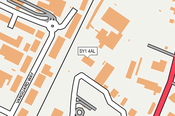 SY1 4AL map - OS OpenMap – Local (Ordnance Survey) SY1 4AL map - OS OpenMap – Local (Ordnance Survey)