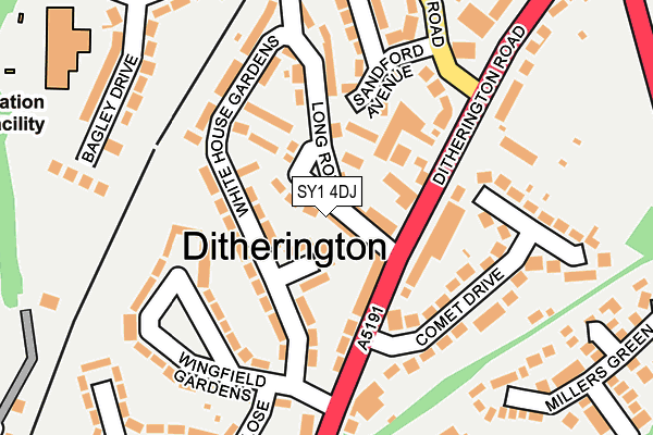 SY1 4DJ map - OS OpenMap – Local (Ordnance Survey) SY1 4DJ map - OS OpenMap – Local (Ordnance Survey)