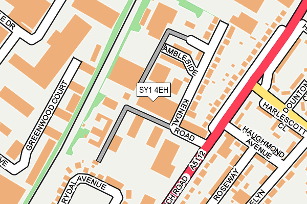 SY1 4EH map - OS OpenMap – Local (Ordnance Survey) SY1 4EH map - OS OpenMap – Local (Ordnance Survey)