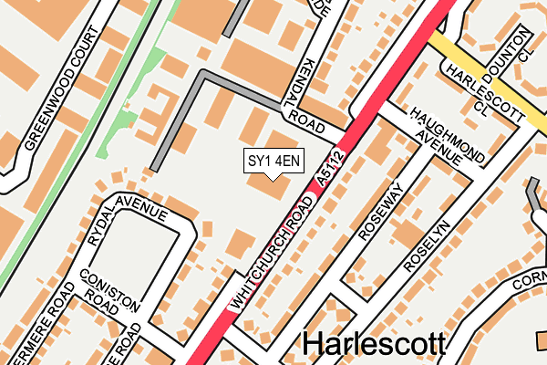 SY1 4EN map - OS OpenMap – Local (Ordnance Survey) SY1 4EN map - OS OpenMap – Local (Ordnance Survey)