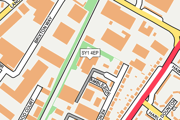 SY1 4EP map - OS OpenMap – Local (Ordnance Survey) SY1 4EP map - OS OpenMap – Local (Ordnance Survey)
