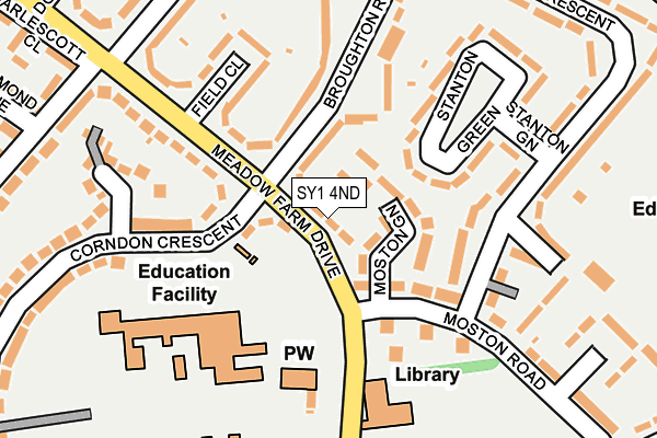SY1 4ND map - OS OpenMap – Local (Ordnance Survey) SY1 4ND map - OS OpenMap – Local (Ordnance Survey)