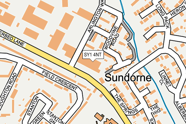SY1 4NT map - OS OpenMap – Local (Ordnance Survey) SY1 4NT map - OS OpenMap – Local (Ordnance Survey)