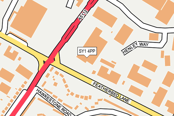 SY1 4PP map - OS OpenMap – Local (Ordnance Survey) SY1 4PP map - OS OpenMap – Local (Ordnance Survey)