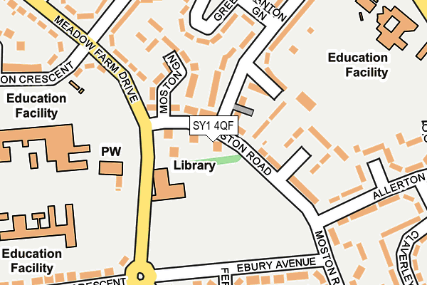 SY1 4QF map - OS OpenMap – Local (Ordnance Survey) SY1 4QF map - OS OpenMap – Local (Ordnance Survey)
