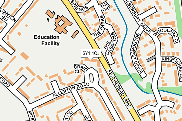 SY1 4QJ map - OS OpenMap – Local (Ordnance Survey) SY1 4QJ map - OS OpenMap – Local (Ordnance Survey)