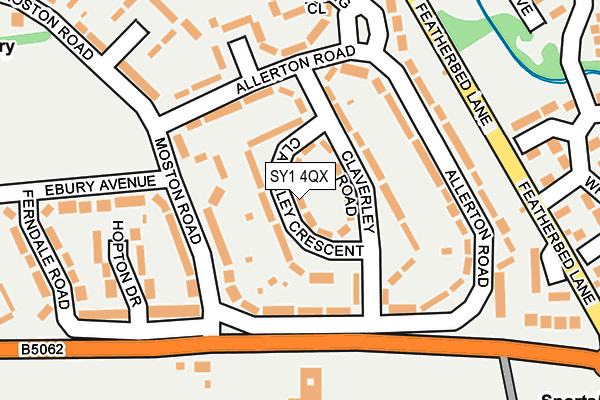 SY1 4QX map - OS OpenMap – Local (Ordnance Survey) SY1 4QX map - OS OpenMap – Local (Ordnance Survey)