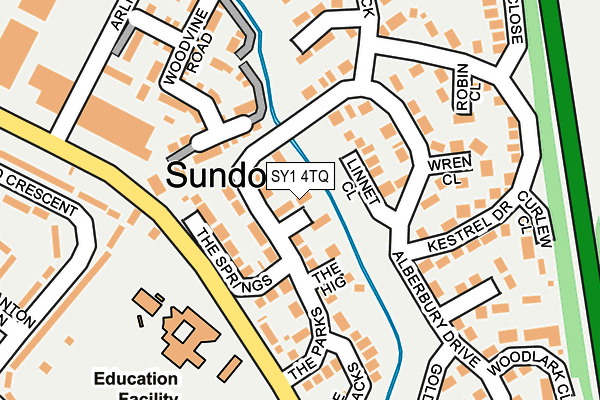 SY1 4TQ map - OS OpenMap – Local (Ordnance Survey) SY1 4TQ map - OS OpenMap – Local (Ordnance Survey)