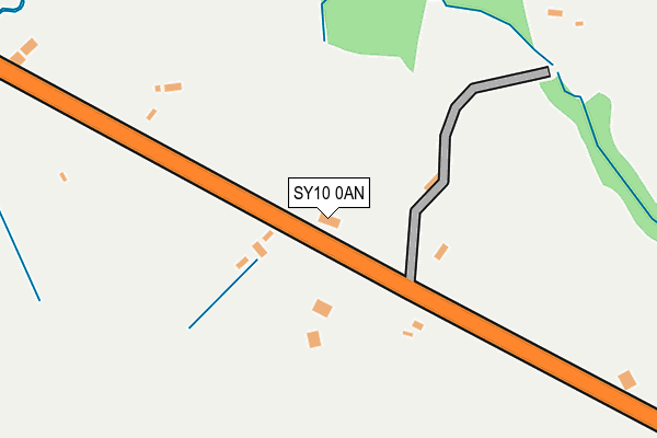 SY10 0AN map - OS OpenMap – Local (Ordnance Survey)