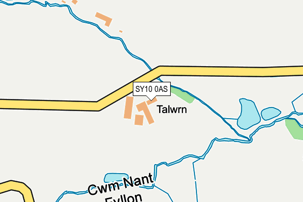 SY10 0AS map - OS OpenMap – Local (Ordnance Survey)