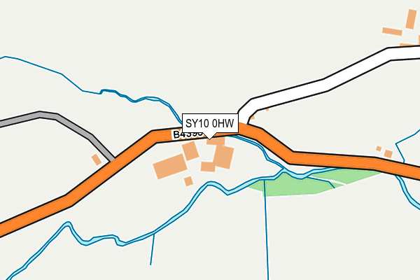 SY10 0HW map - OS OpenMap – Local (Ordnance Survey) SY10 0HW map - OS OpenMap – Local (Ordnance Survey)