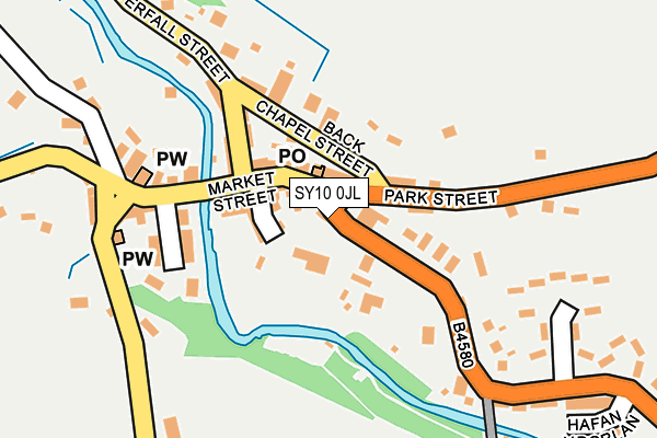 SY10 0JL map - OS OpenMap – Local (Ordnance Survey) SY10 0JL map - OS OpenMap – Local (Ordnance Survey)