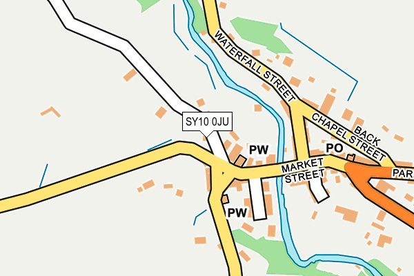 SY10 0JU map - OS OpenMap – Local (Ordnance Survey) SY10 0JU map - OS OpenMap – Local (Ordnance Survey)