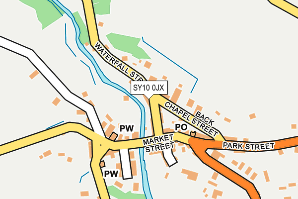 SY10 0JX map - OS OpenMap – Local (Ordnance Survey) SY10 0JX map - OS OpenMap – Local (Ordnance Survey)