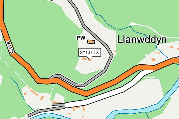 SY10 0LX map - OS OpenMap – Local (Ordnance Survey) SY10 0LX map - OS OpenMap – Local (Ordnance Survey)