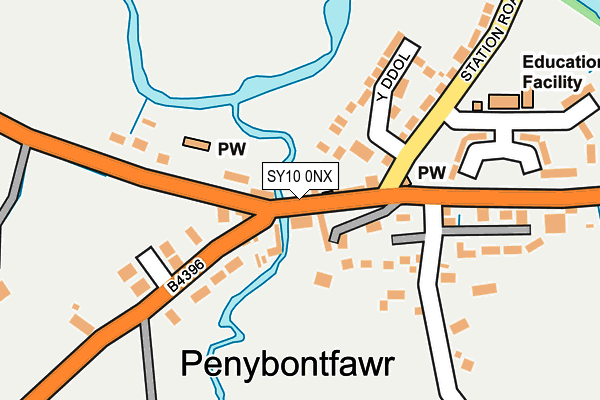 SY10 0NX map - OS OpenMap – Local (Ordnance Survey) SY10 0NX map - OS OpenMap – Local (Ordnance Survey)