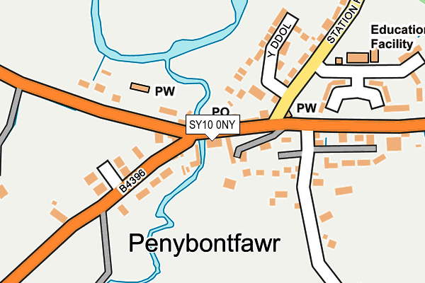 SY10 0NY map - OS OpenMap – Local (Ordnance Survey) SY10 0NY map - OS OpenMap – Local (Ordnance Survey)
