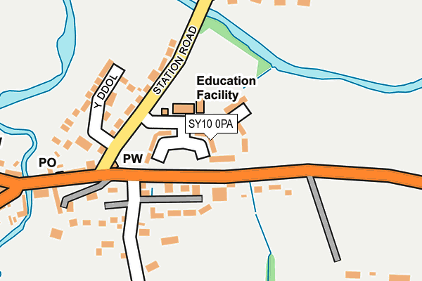 SY10 0PA map - OS OpenMap – Local (Ordnance Survey) SY10 0PA map - OS OpenMap – Local (Ordnance Survey)