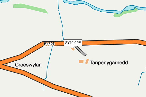 SY10 0PE map - OS OpenMap – Local (Ordnance Survey) SY10 0PE map - OS OpenMap – Local (Ordnance Survey)