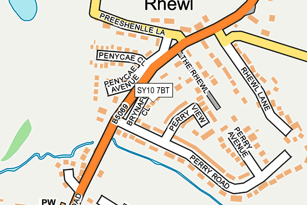 SY10 7BT map - OS OpenMap – Local (Ordnance Survey) SY10 7BT map - OS OpenMap – Local (Ordnance Survey)