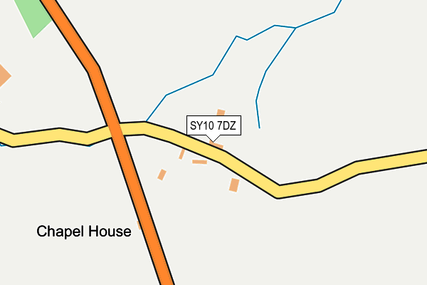 SY10 7DZ map - OS OpenMap – Local (Ordnance Survey) SY10 7DZ map - OS OpenMap – Local (Ordnance Survey)
