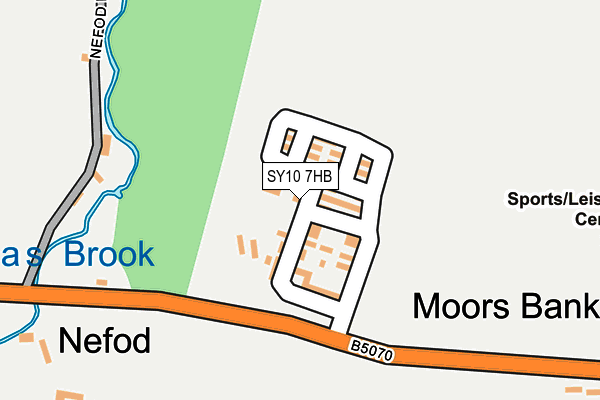 SY10 7HB map - OS OpenMap – Local (Ordnance Survey) SY10 7HB map - OS OpenMap – Local (Ordnance Survey)