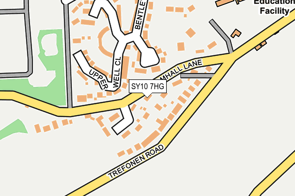 SY10 7HG map - OS OpenMap – Local (Ordnance Survey) SY10 7HG map - OS OpenMap – Local (Ordnance Survey)