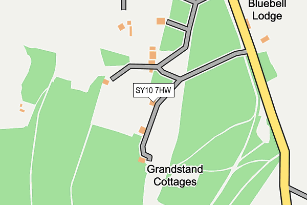 SY10 7HW map - OS OpenMap – Local (Ordnance Survey) SY10 7HW map - OS OpenMap – Local (Ordnance Survey)