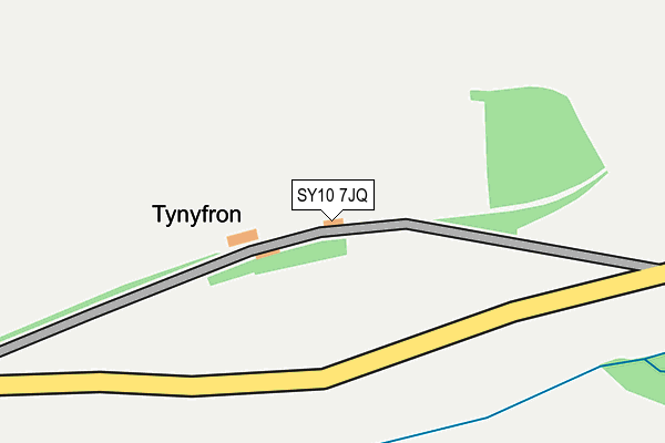 SY10 7JQ map - OS OpenMap – Local (Ordnance Survey) SY10 7JQ map - OS OpenMap – Local (Ordnance Survey)