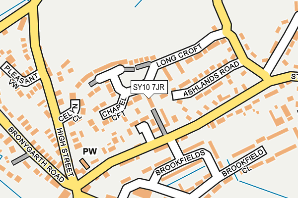 SY10 7JR map - OS OpenMap – Local (Ordnance Survey) SY10 7JR map - OS OpenMap – Local (Ordnance Survey)