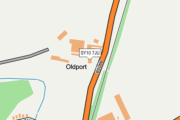 SY10 7JU map - OS OpenMap – Local (Ordnance Survey) SY10 7JU map - OS OpenMap – Local (Ordnance Survey)