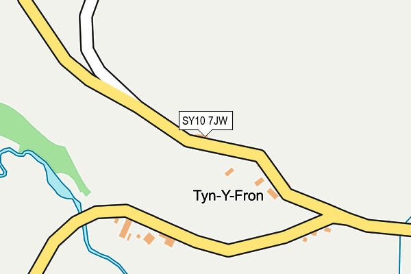 SY10 7JW map - OS OpenMap – Local (Ordnance Survey)