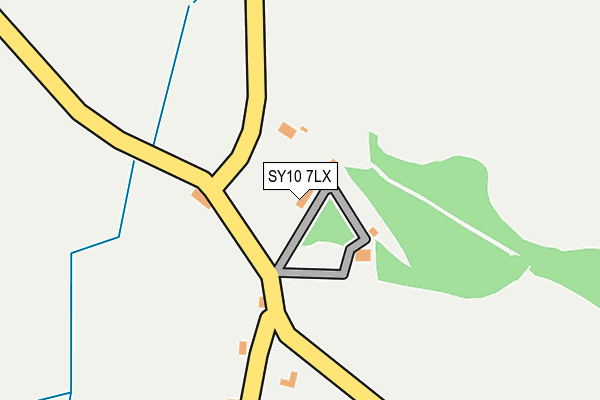 SY10 7LX map - OS OpenMap – Local (Ordnance Survey)