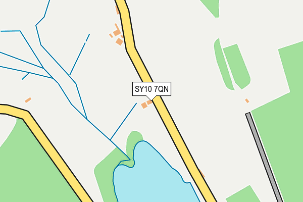 SY10 7QN map - OS OpenMap – Local (Ordnance Survey) SY10 7QN map - OS OpenMap – Local (Ordnance Survey)
