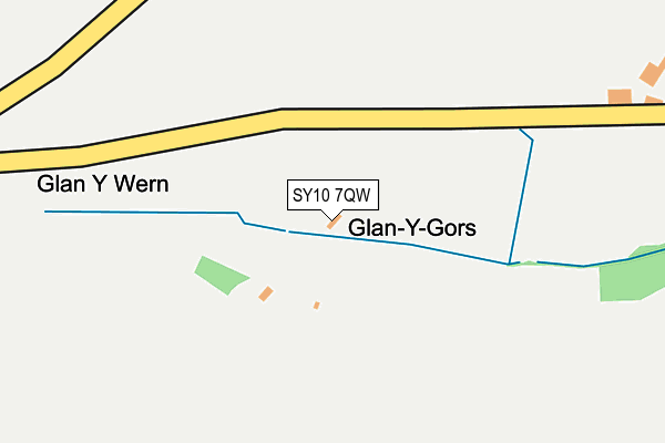 SY10 7QW map - OS OpenMap – Local (Ordnance Survey) SY10 7QW map - OS OpenMap – Local (Ordnance Survey)