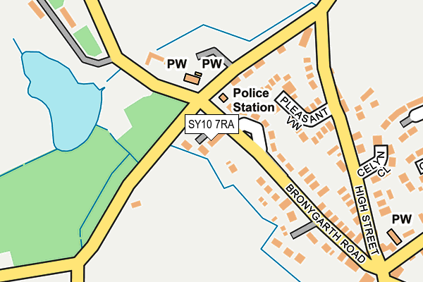 SY10 7RA map - OS OpenMap – Local (Ordnance Survey) SY10 7RA map - OS OpenMap – Local (Ordnance Survey)